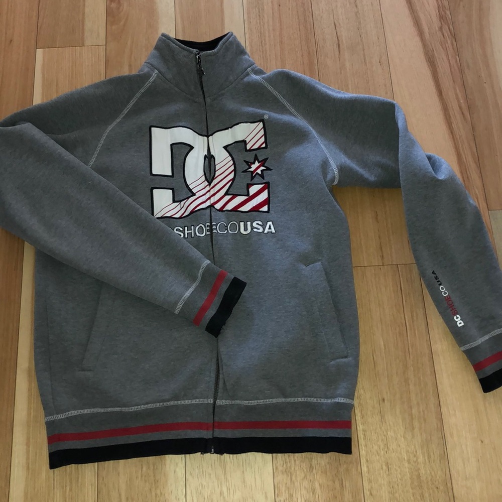 DC zip-up sweater